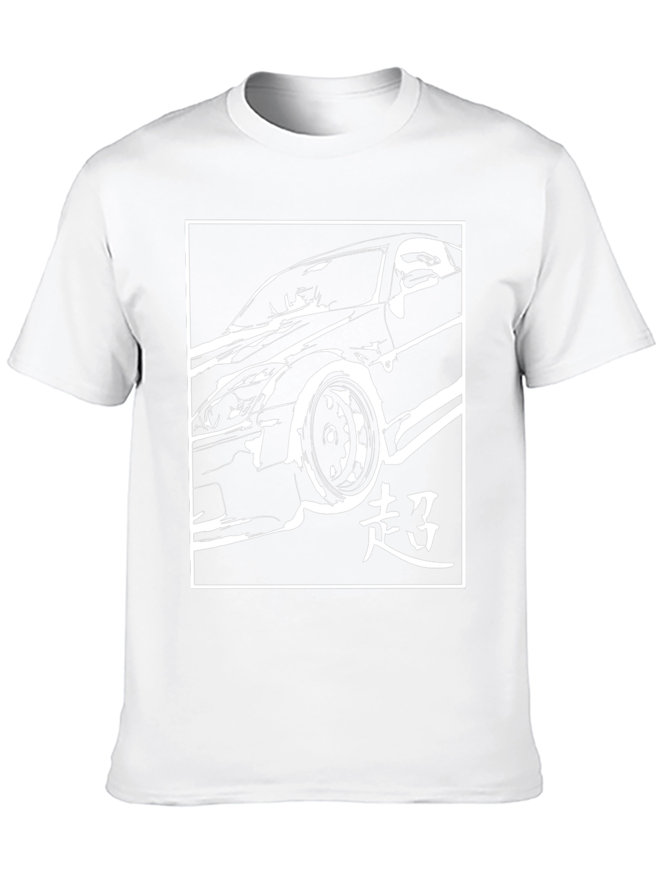 Black Car Graphic Tee - JDM Style