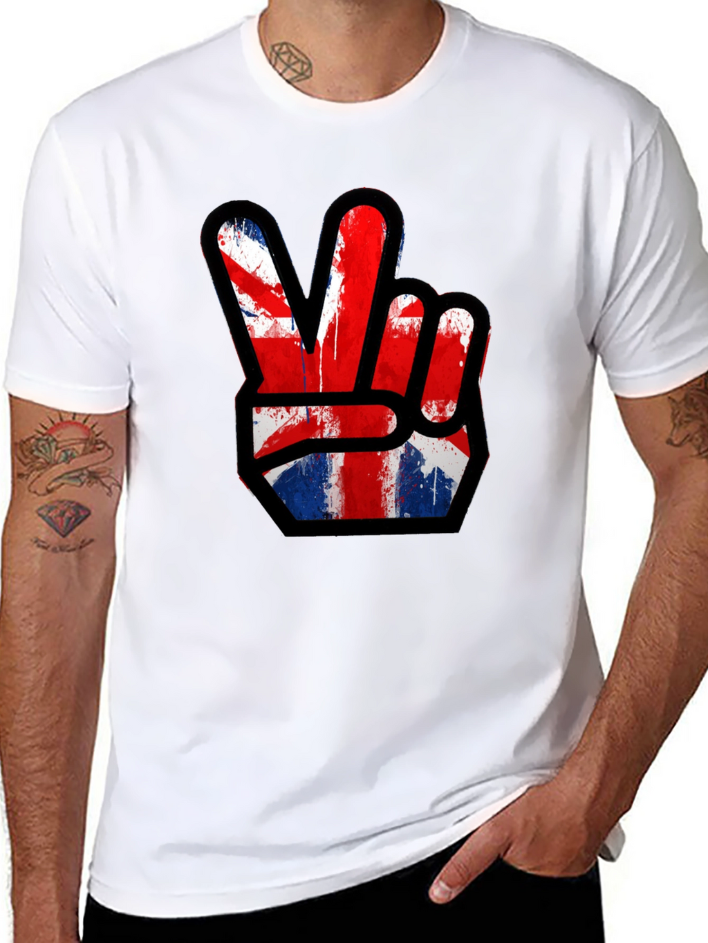 Union Jack Peace Sign T-Shirt