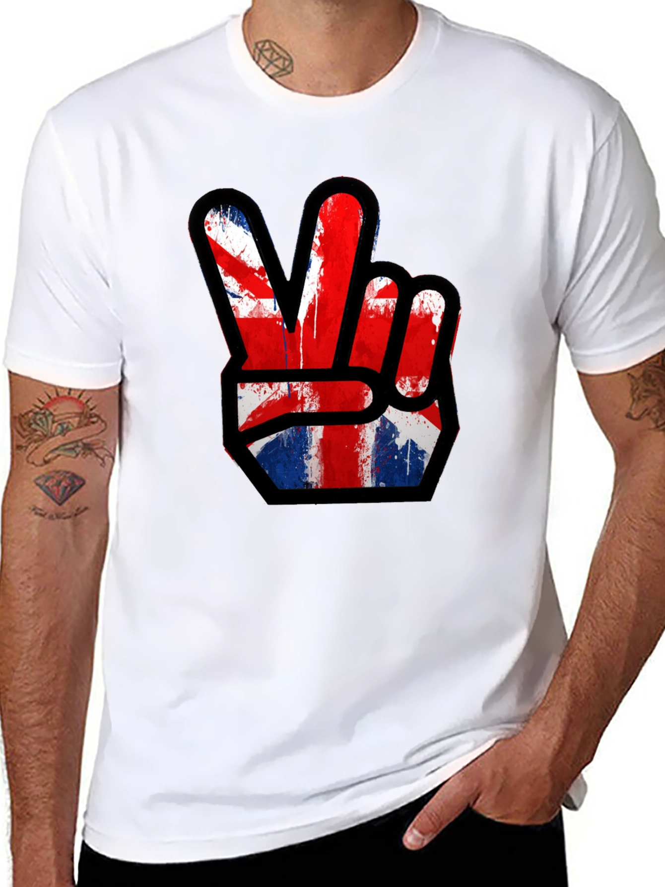 Union Jack Peace Sign T-Shirt