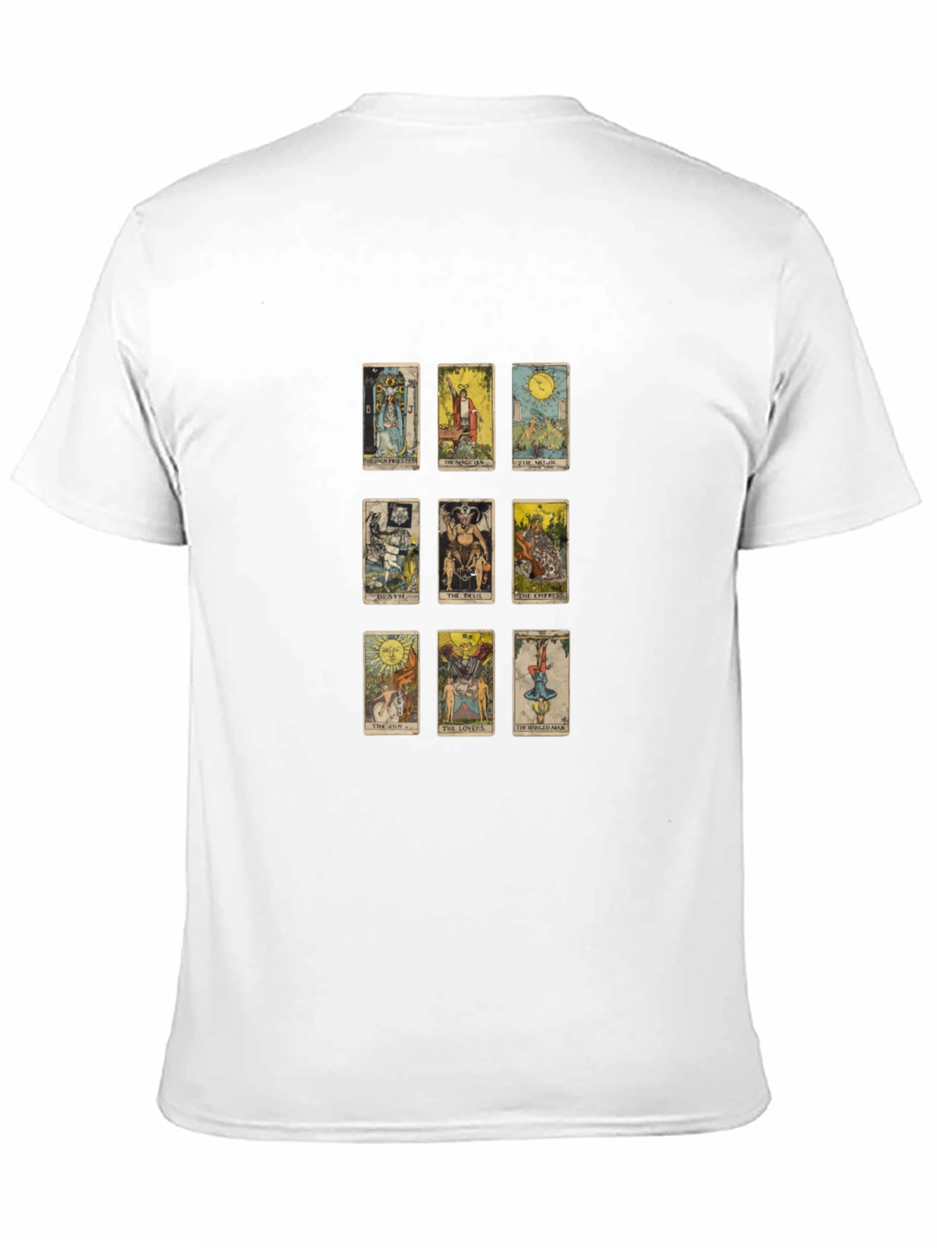 Tarot Card Graphic Tee - Mystical Design