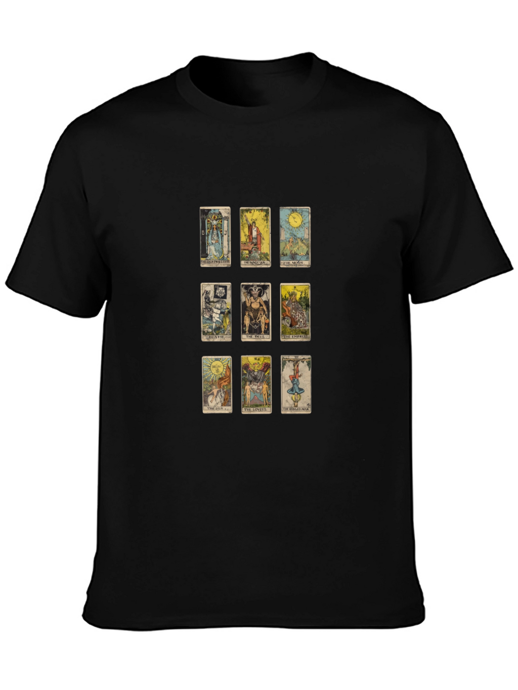 Tarot Card Graphic Tee - Mystical Design