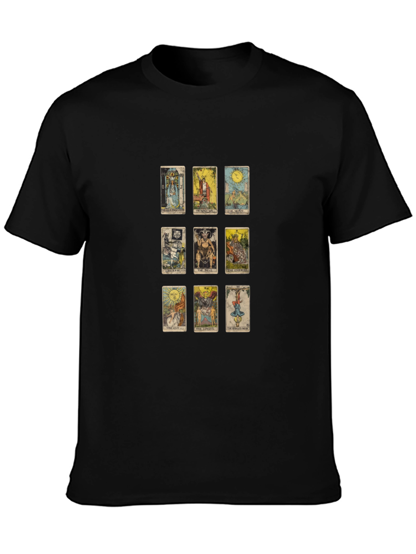 Tarot Card Graphic Tee - Mystical Design
