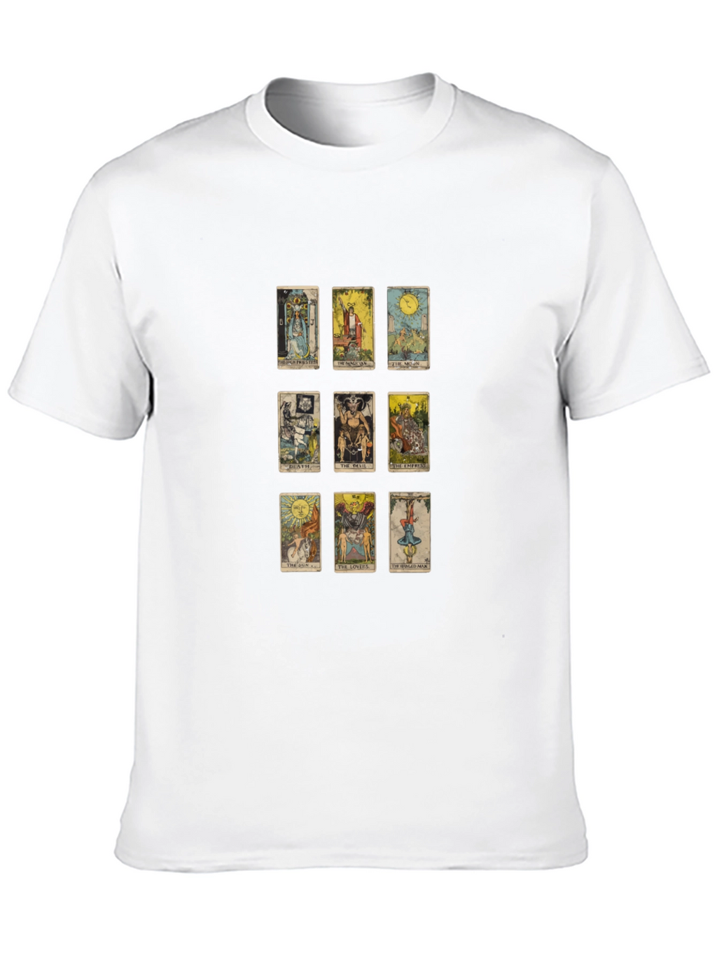 Tarot Card Graphic Tee - Mystical Design