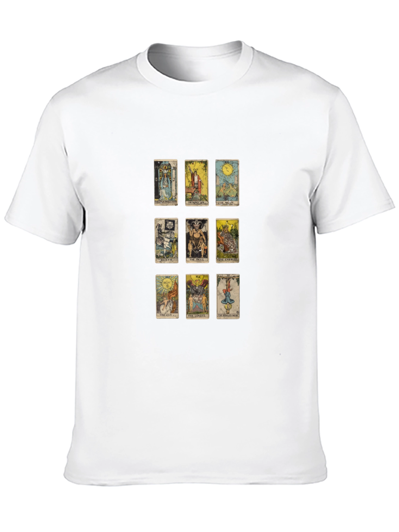 Tarot Card Graphic Tee - Mystical Design