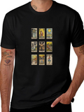 Tarot Card Graphic Tee - Mystical Design