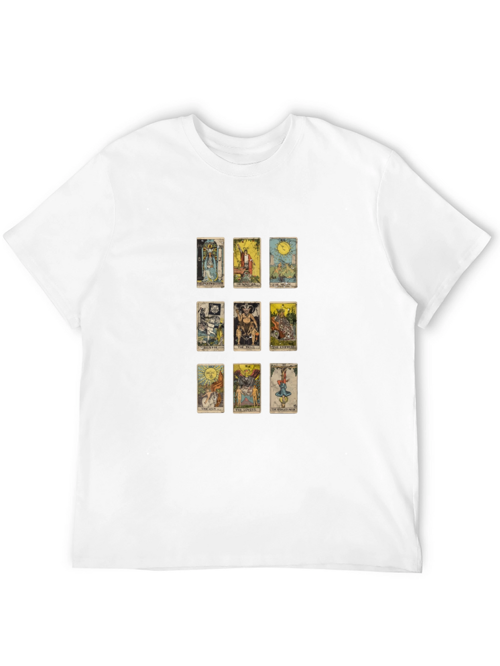 Tarot Card Graphic Tee - Mystical Design