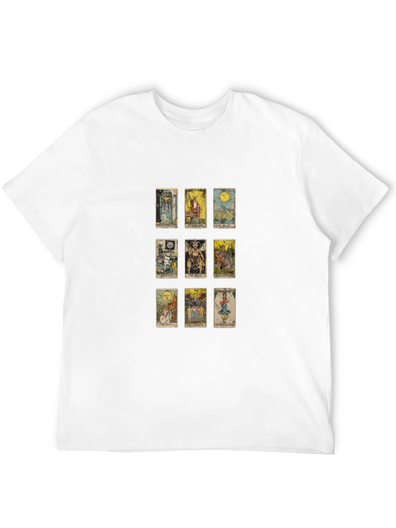 Tarot Card Graphic Tee - Mystical Design
