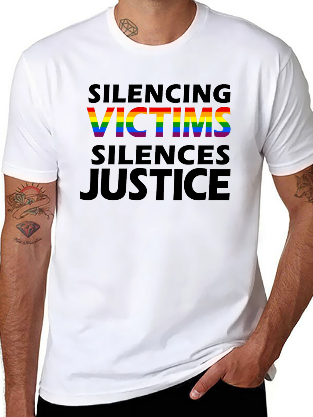 Silencing Victims Silences Justice Tee
