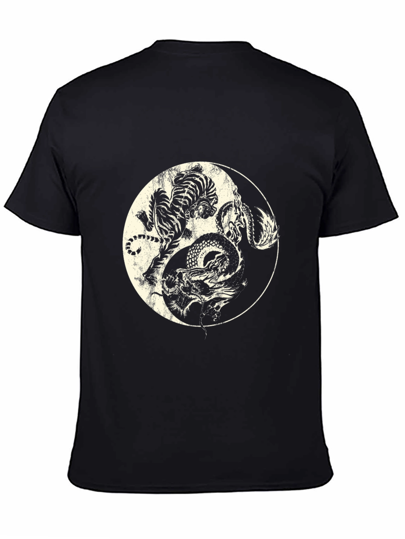 Yin Yang Tiger & Dragon Graphic Tee