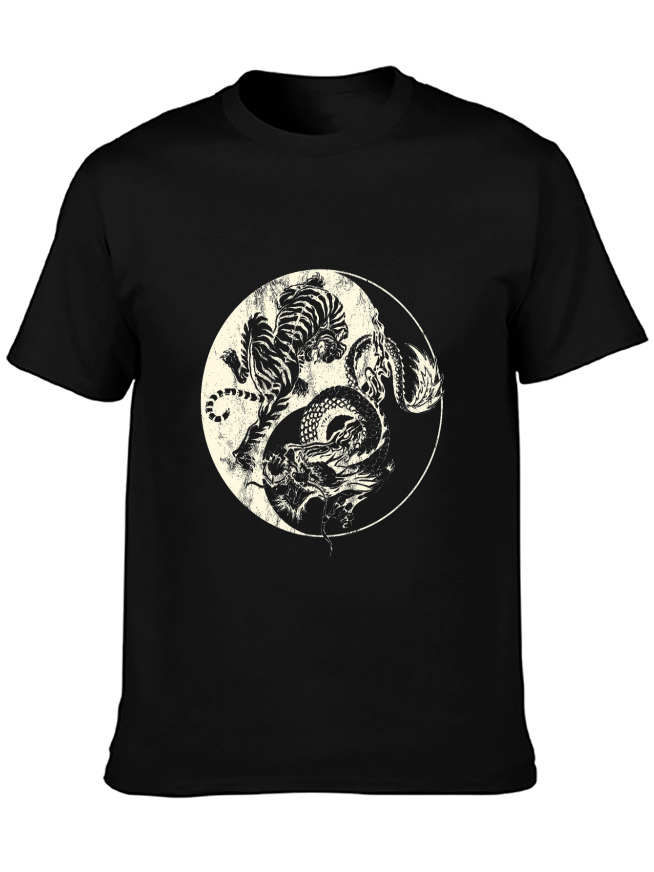 Yin Yang Tiger & Dragon Graphic Tee