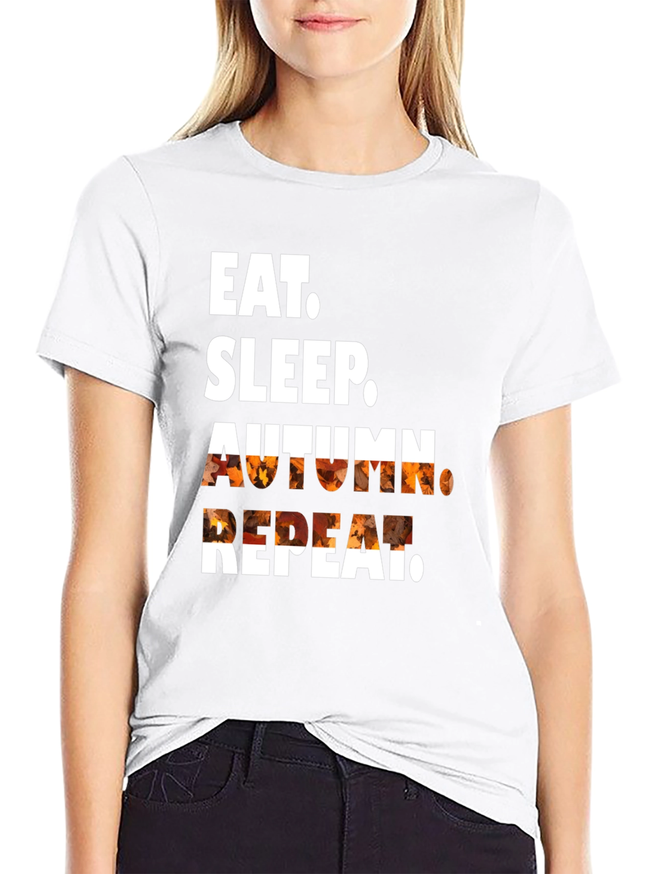 Eat Sleep Autumn Repeat Graphic Tee