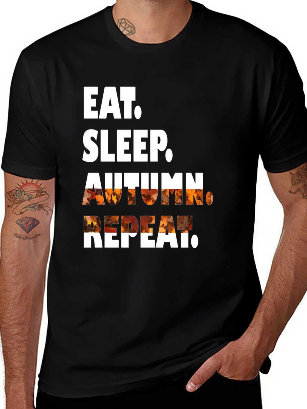 Eat Sleep Autumn Repeat Graphic Tee