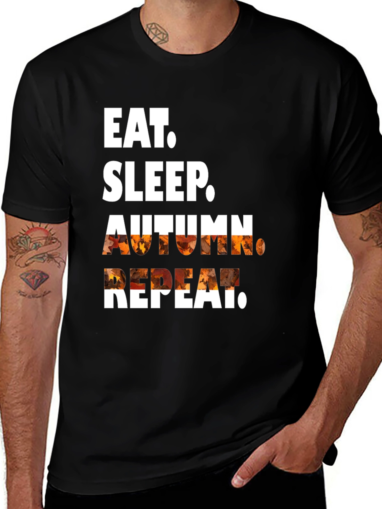 Eat Sleep Autumn Repeat Graphic Tee