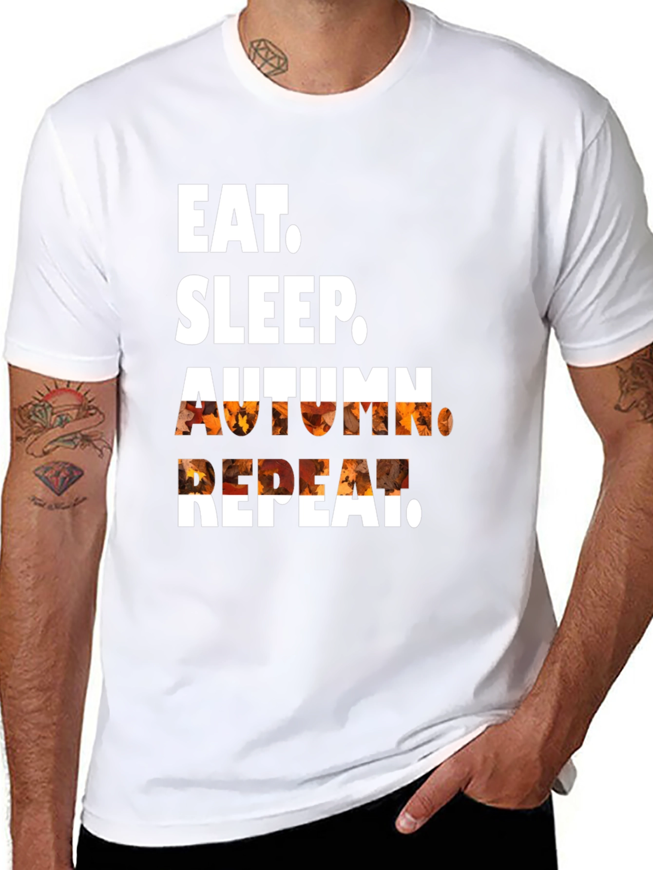 Eat Sleep Autumn Repeat Graphic Tee