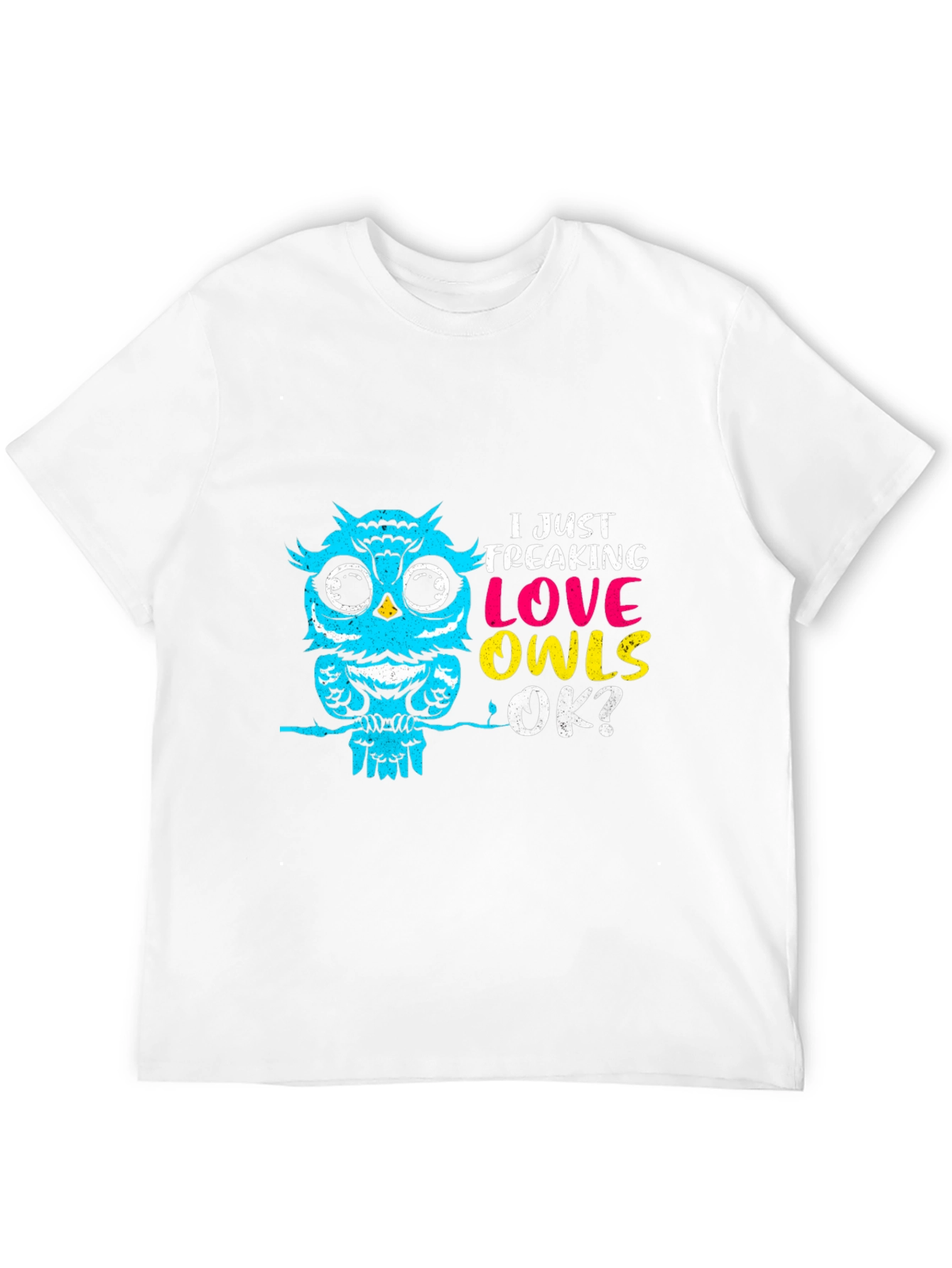 I Just Freaking Love Owls Black T-Shirt