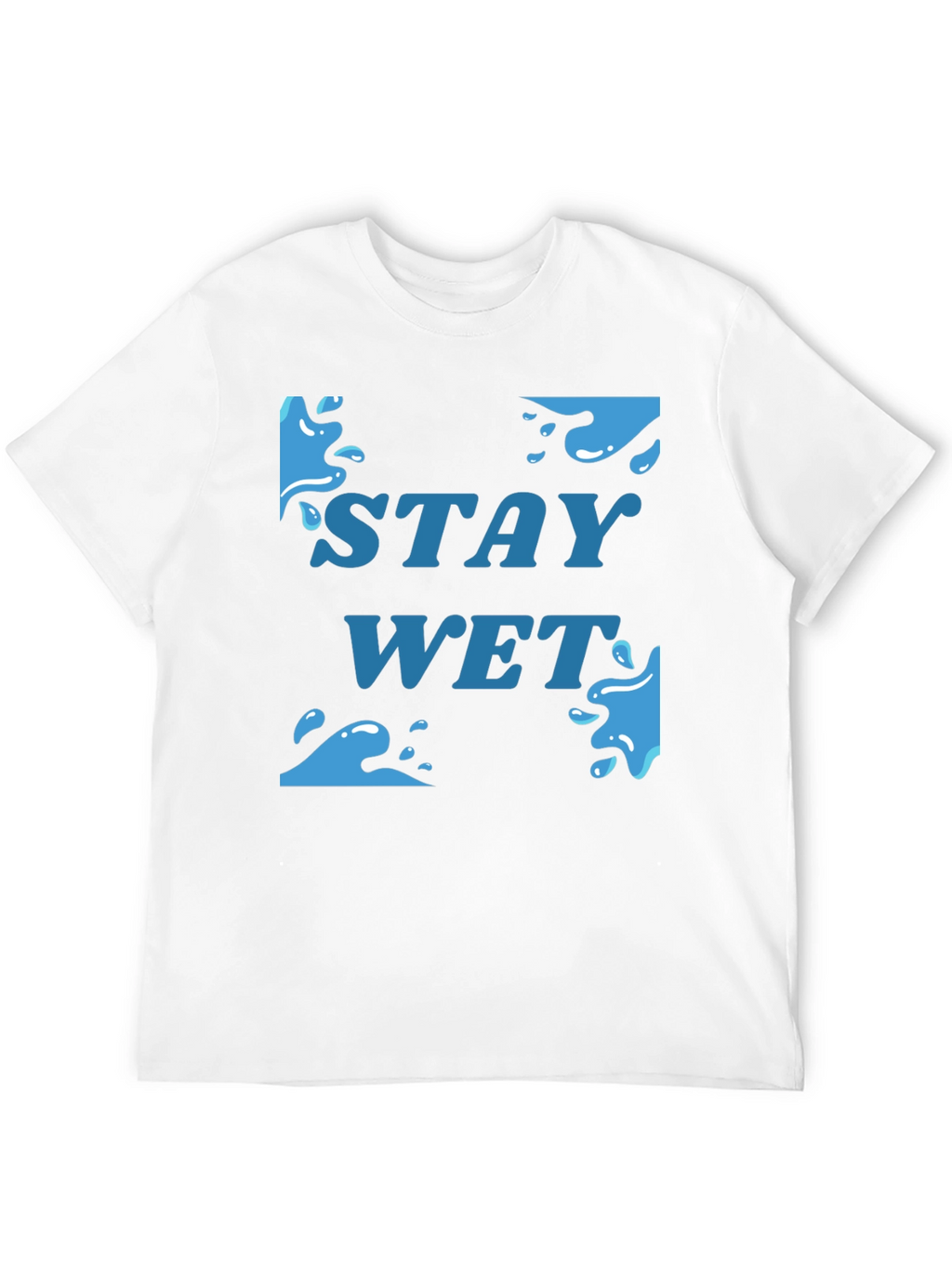 Stay Wet Graphic T-Shirt - Black Cotton Tee