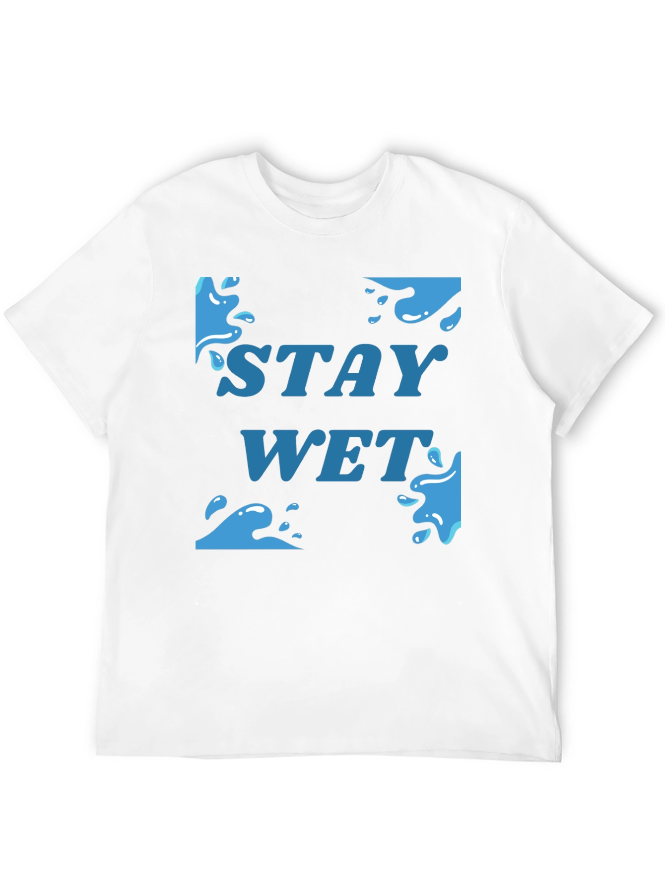 Stay Wet Graphic T-Shirt - Black Cotton Tee