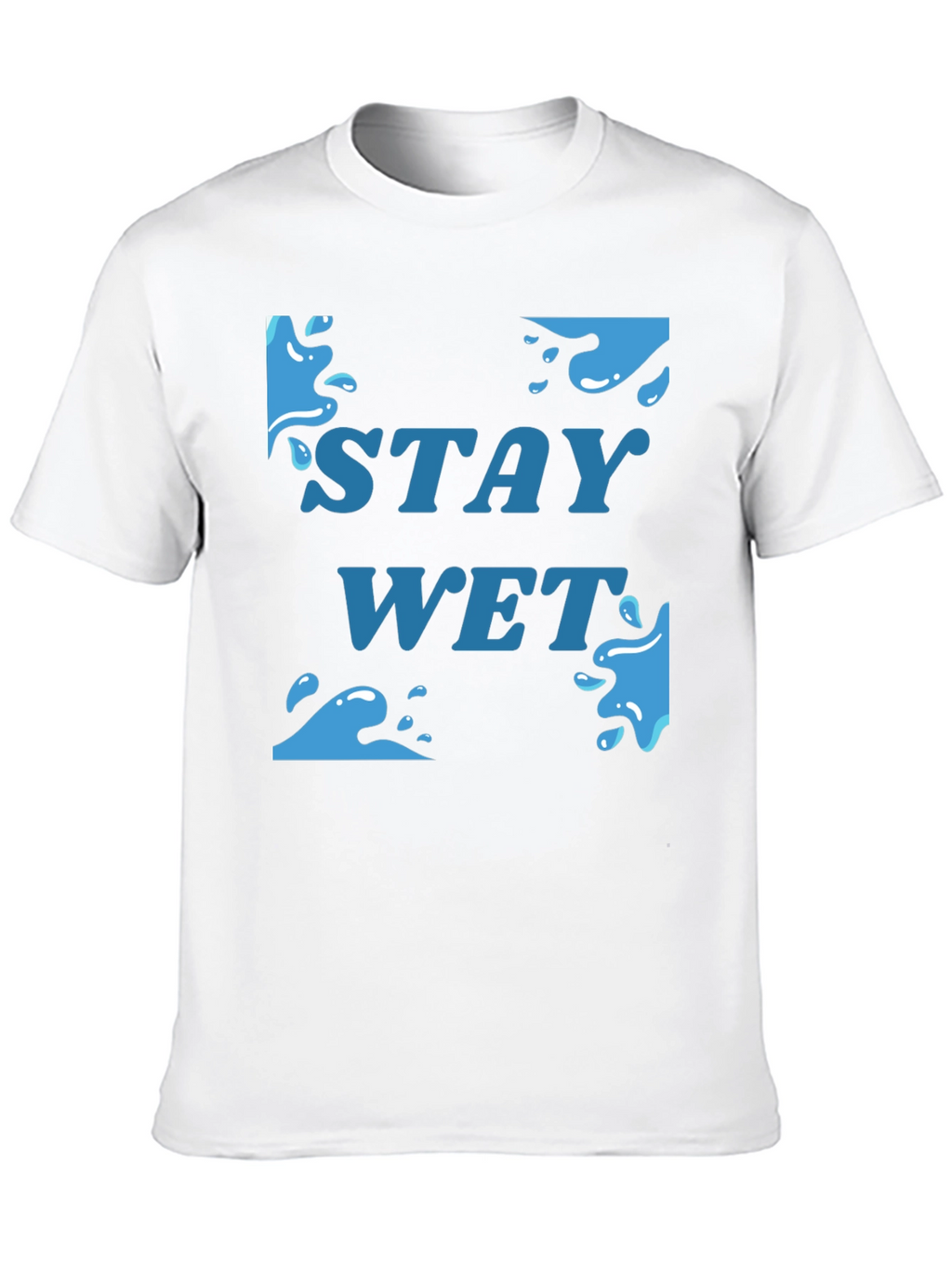Stay Wet Graphic T-Shirt - Black Cotton Tee