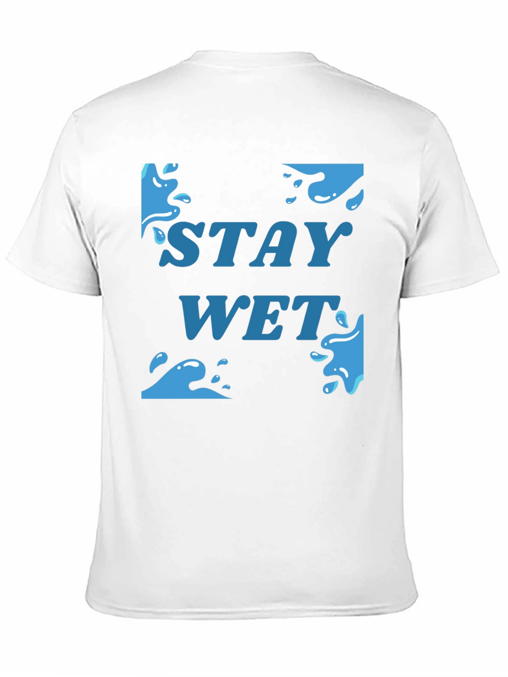Stay Wet Graphic T-Shirt - Black Cotton Tee
