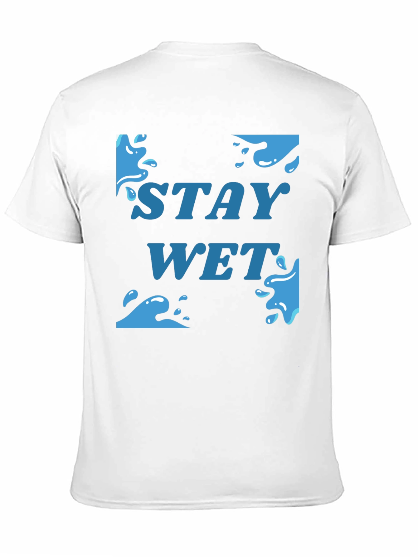 Stay Wet Graphic T-Shirt - Black Cotton Tee