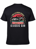 Cleaning Worker Classic Car Graphic T-Shirt