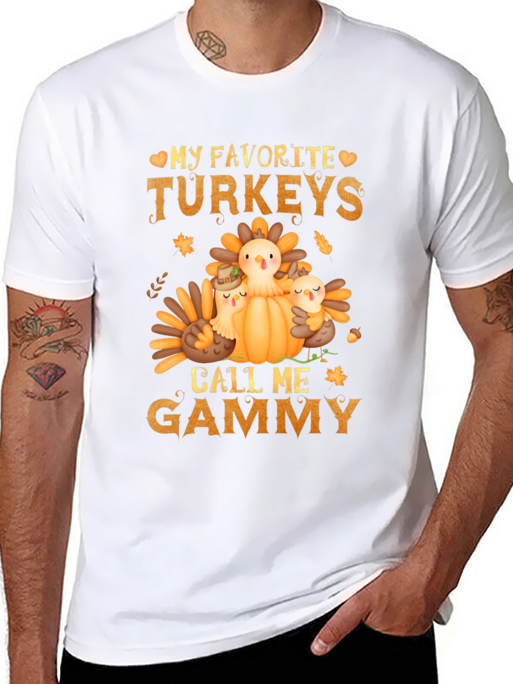 My Favorite Turkeys Call Me Gammy T-Shirt