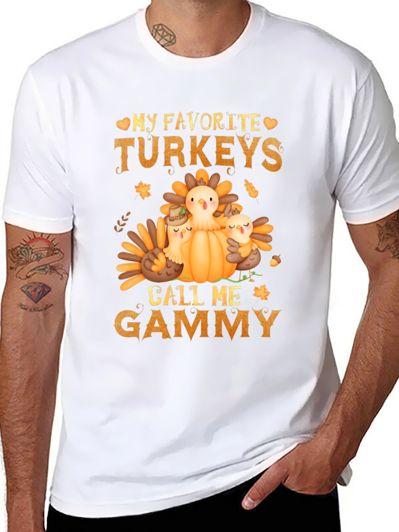 My Favorite Turkeys Call Me Gammy T-Shirt