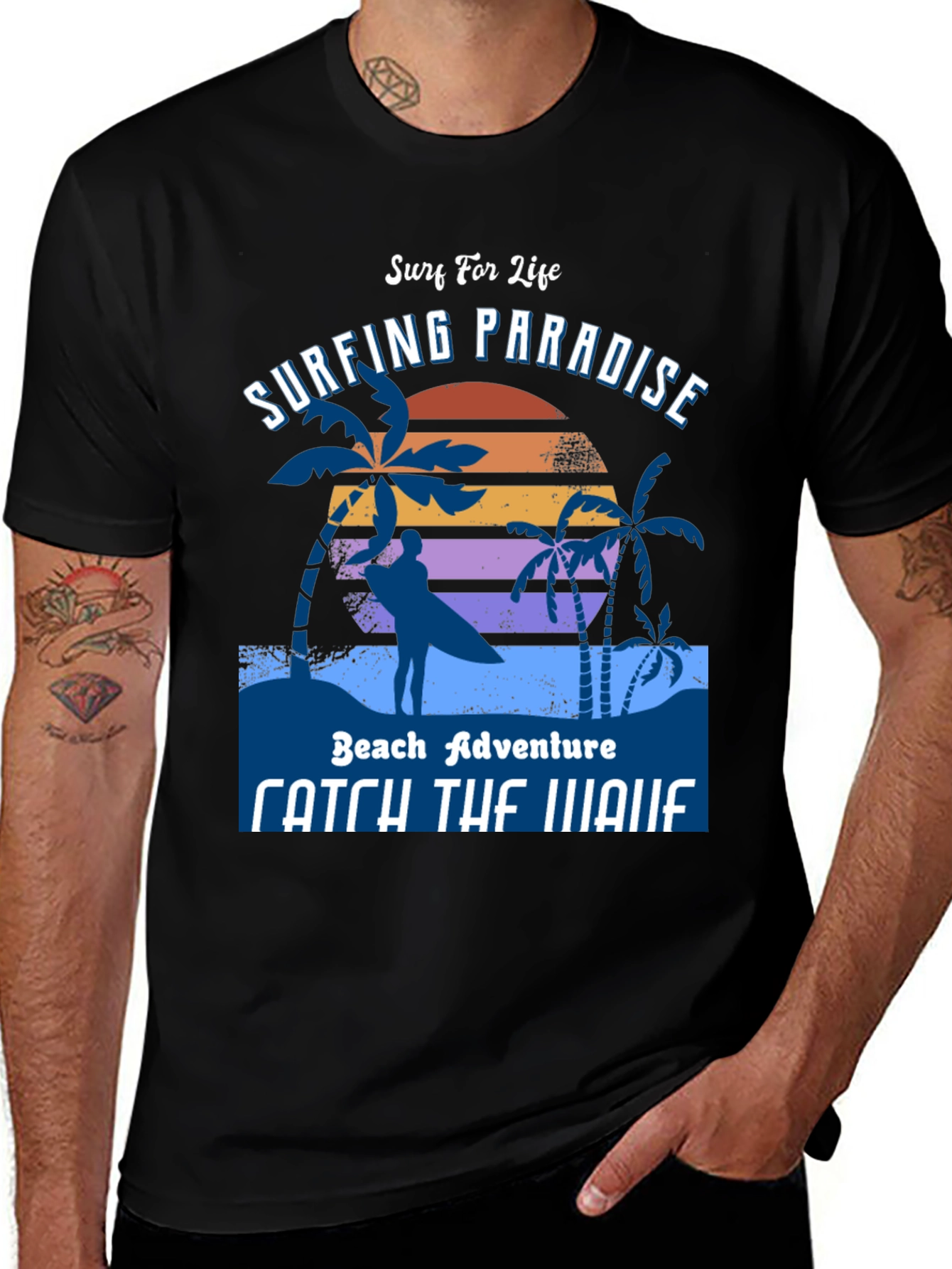 Surfing Paradise T-Shirt - Beach Adventure Style