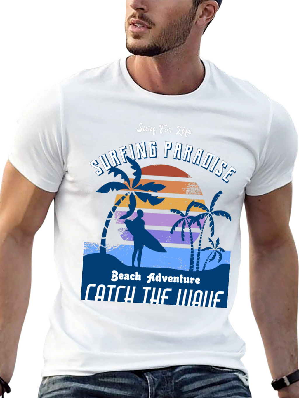 Surfing Paradise T-Shirt - Beach Adventure Style
