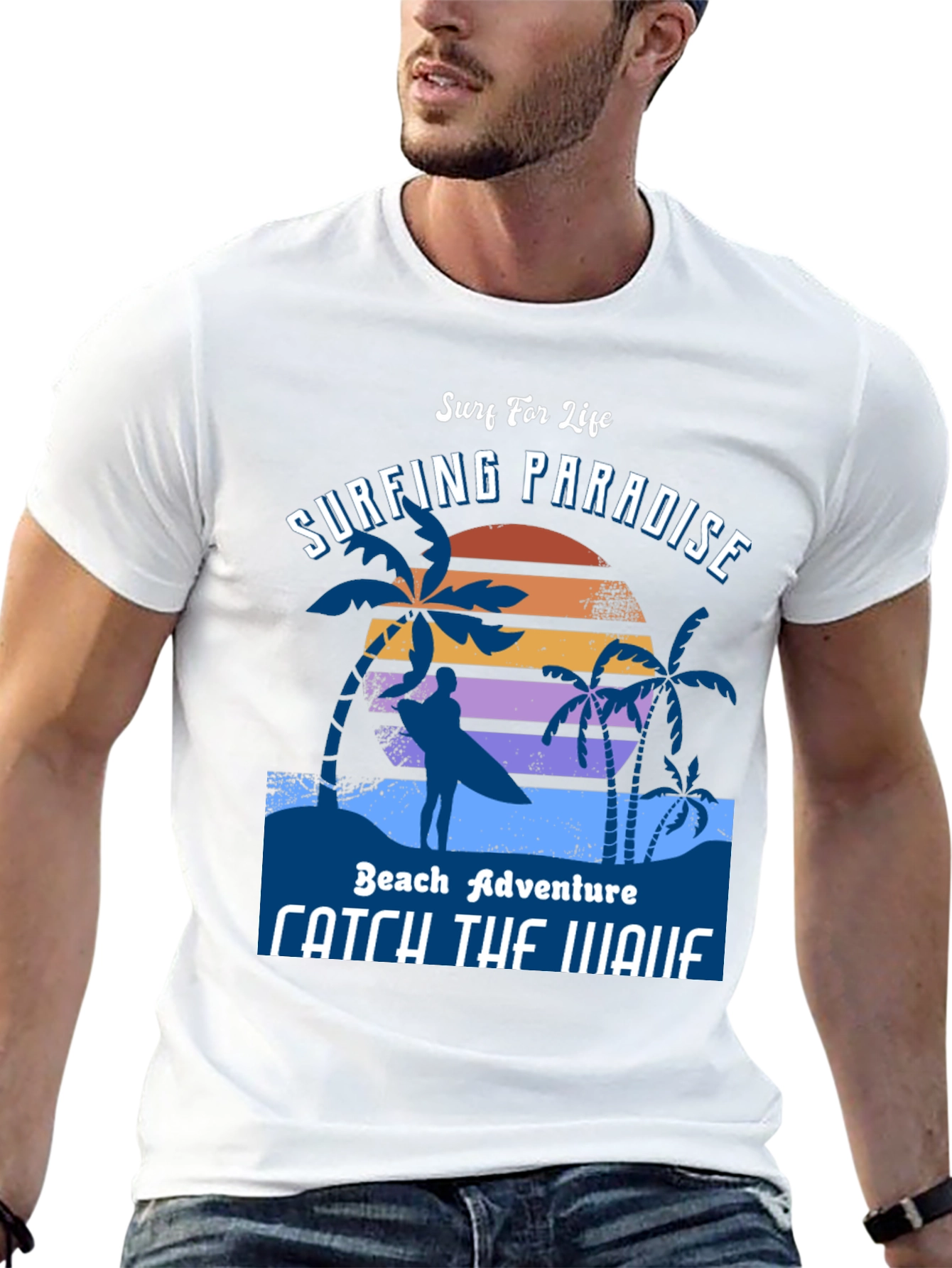Surfing Paradise T-Shirt - Beach Adventure Style
