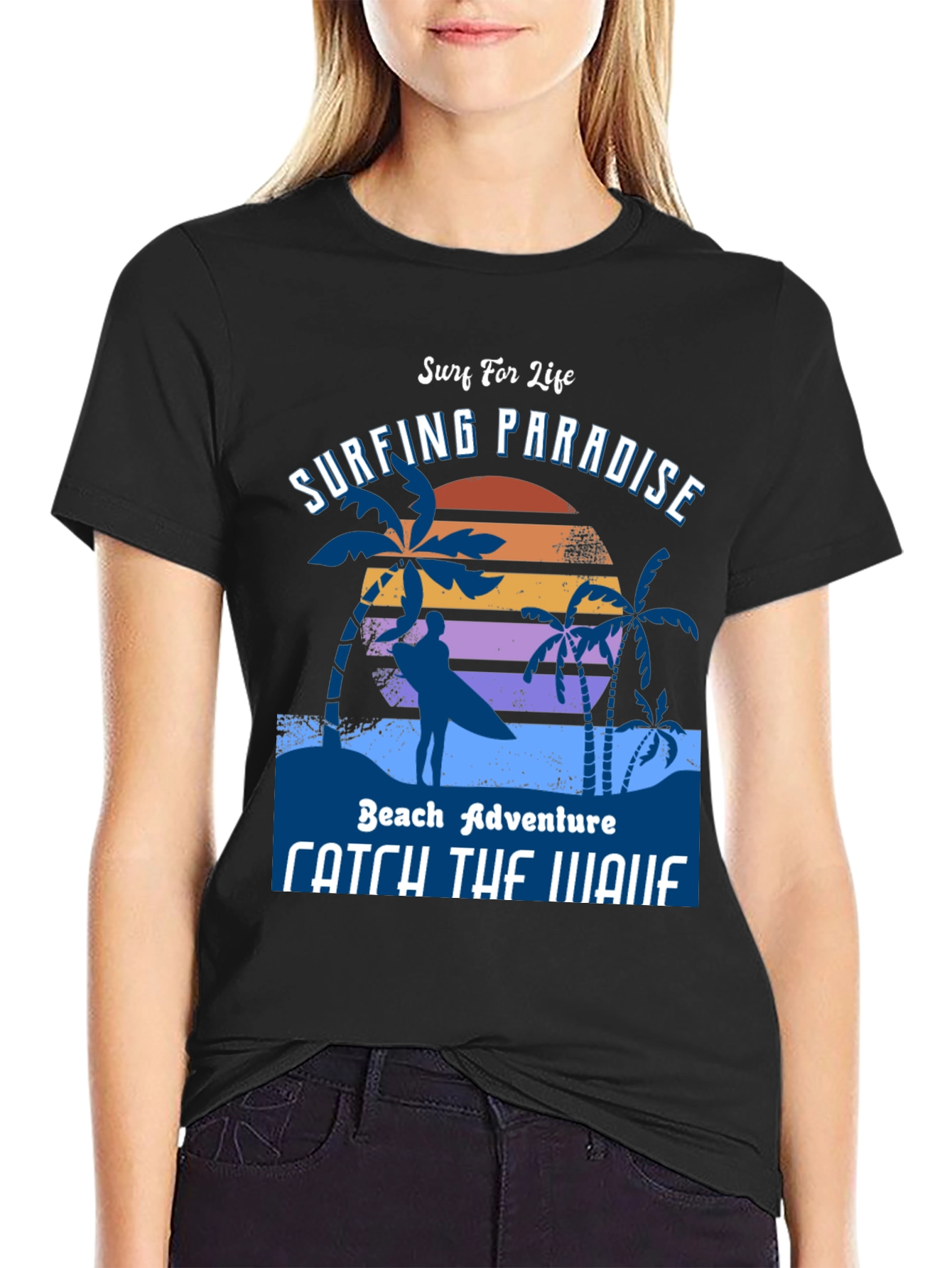 Surfing Paradise T-Shirt - Beach Adventure Style