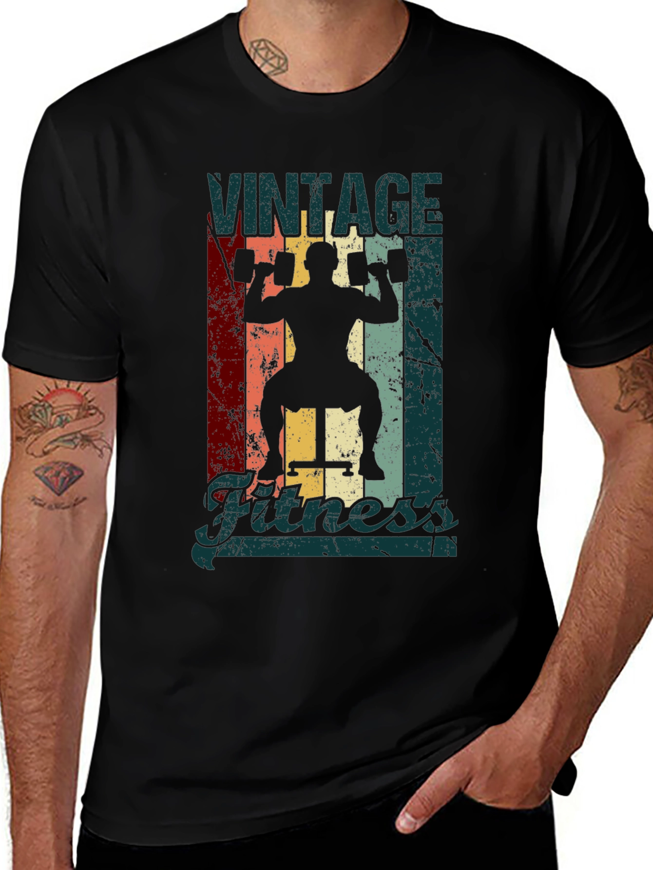 Vintage Fitness Graphic T-Shirt