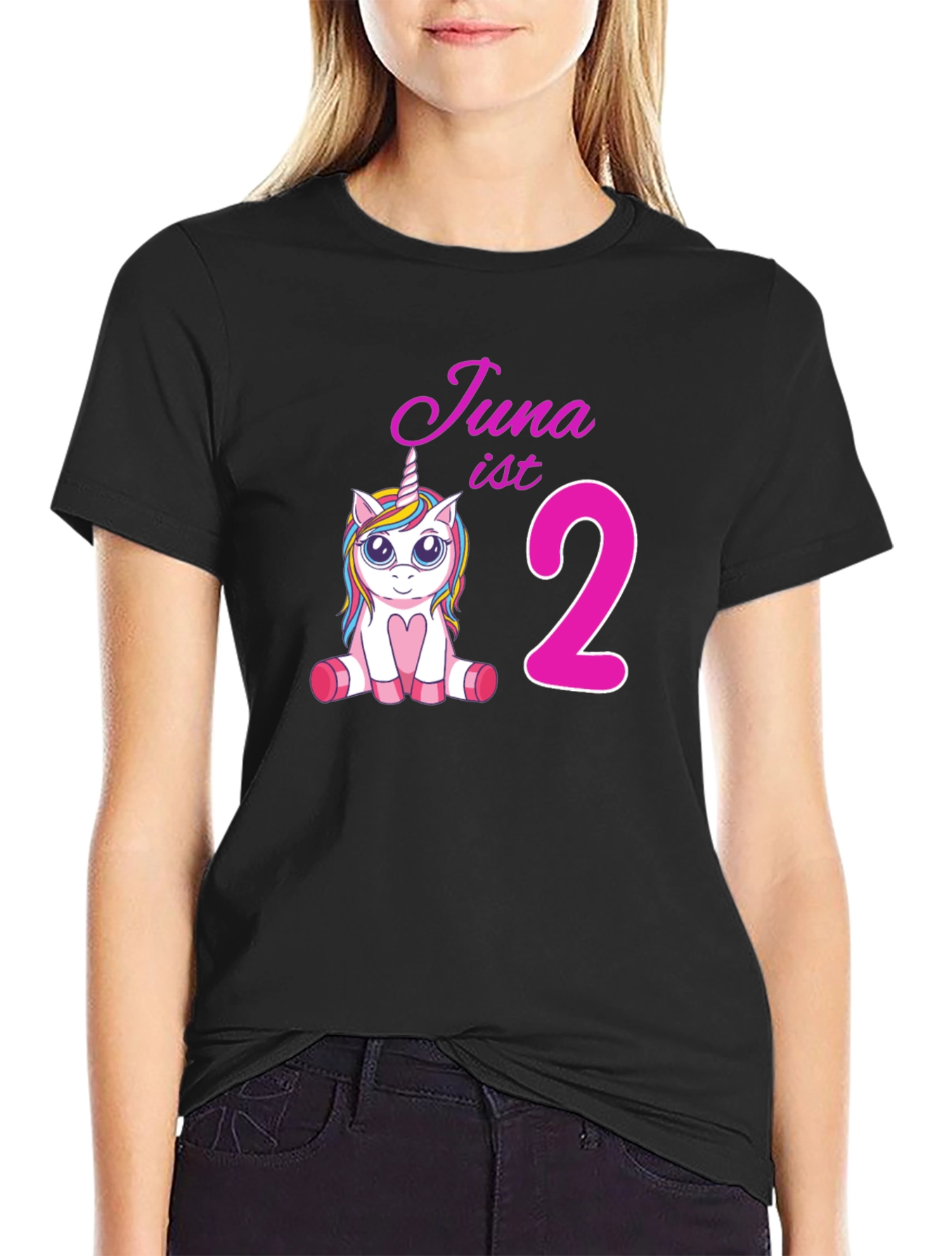 Cute Unicorn 2nd Birthday T-Shirt for Kids