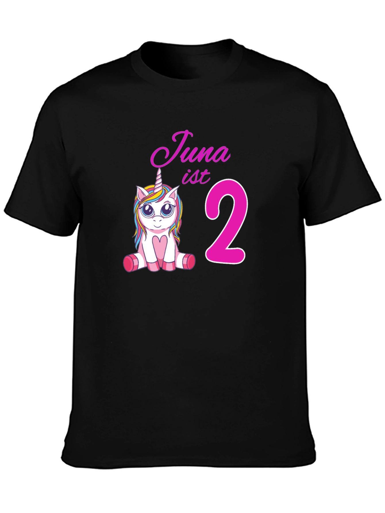 Cute Unicorn 2nd Birthday T-Shirt for Kids