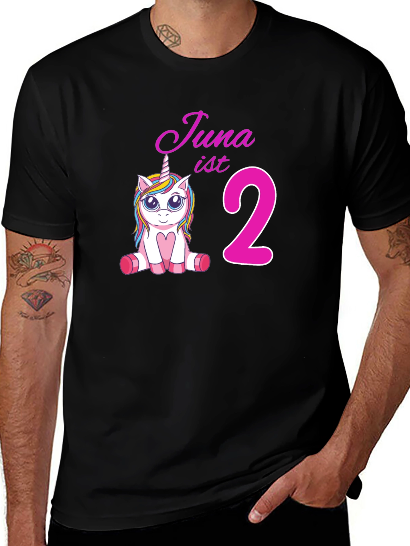 Cute Unicorn 2nd Birthday T-Shirt for Kids