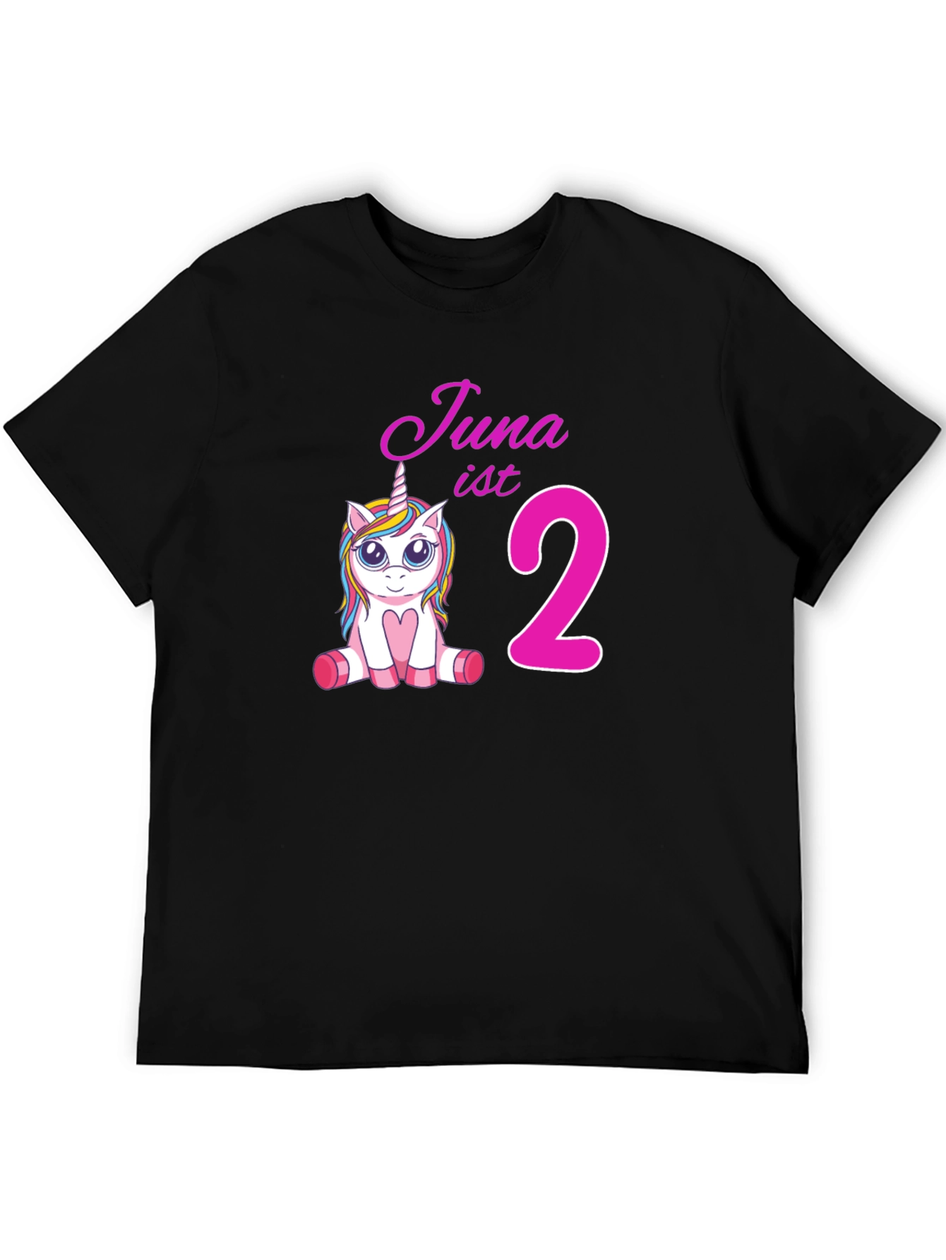 Cute Unicorn 2nd Birthday T-Shirt for Kids