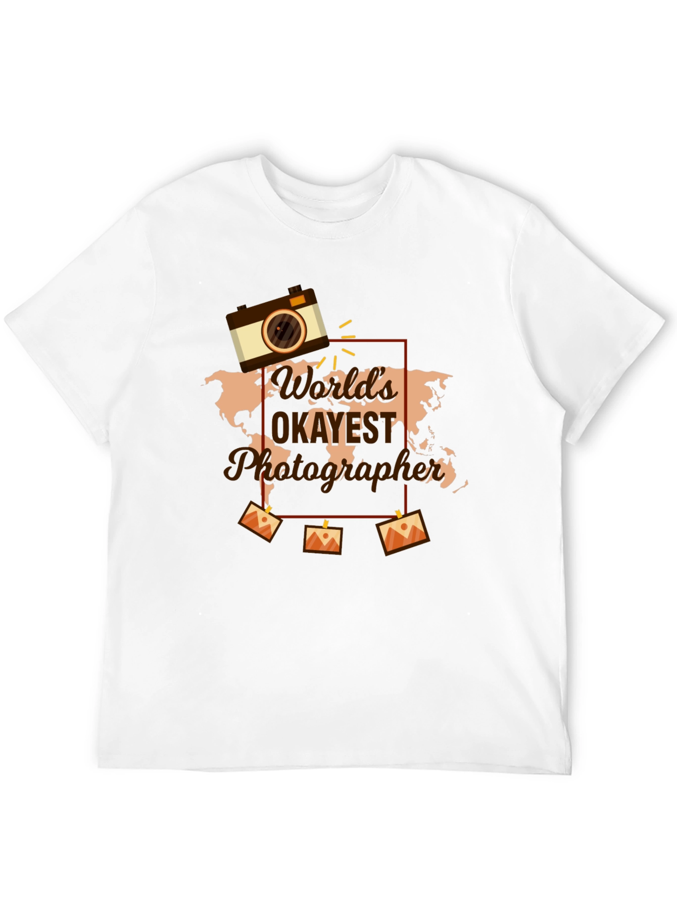 Worlds Okayest Photographer Black Graphic Tee