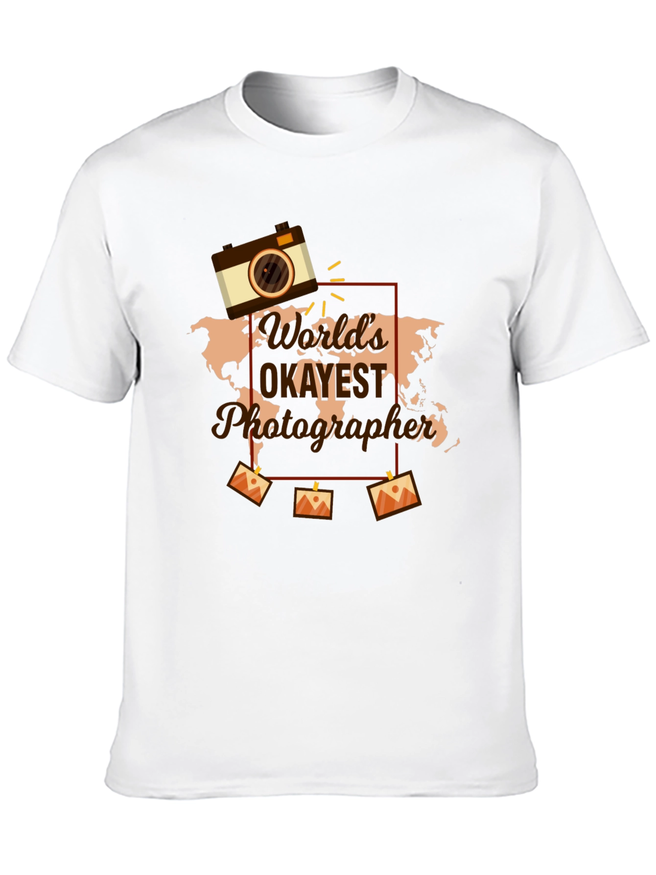 Worlds Okayest Photographer Black Graphic Tee