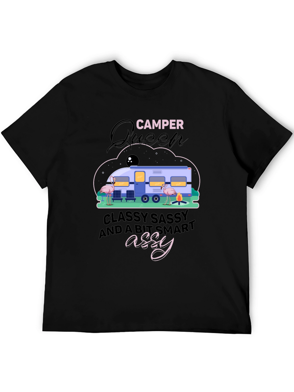 Camper Queen Graphic Tee: Classy Sassy & Smart Assy