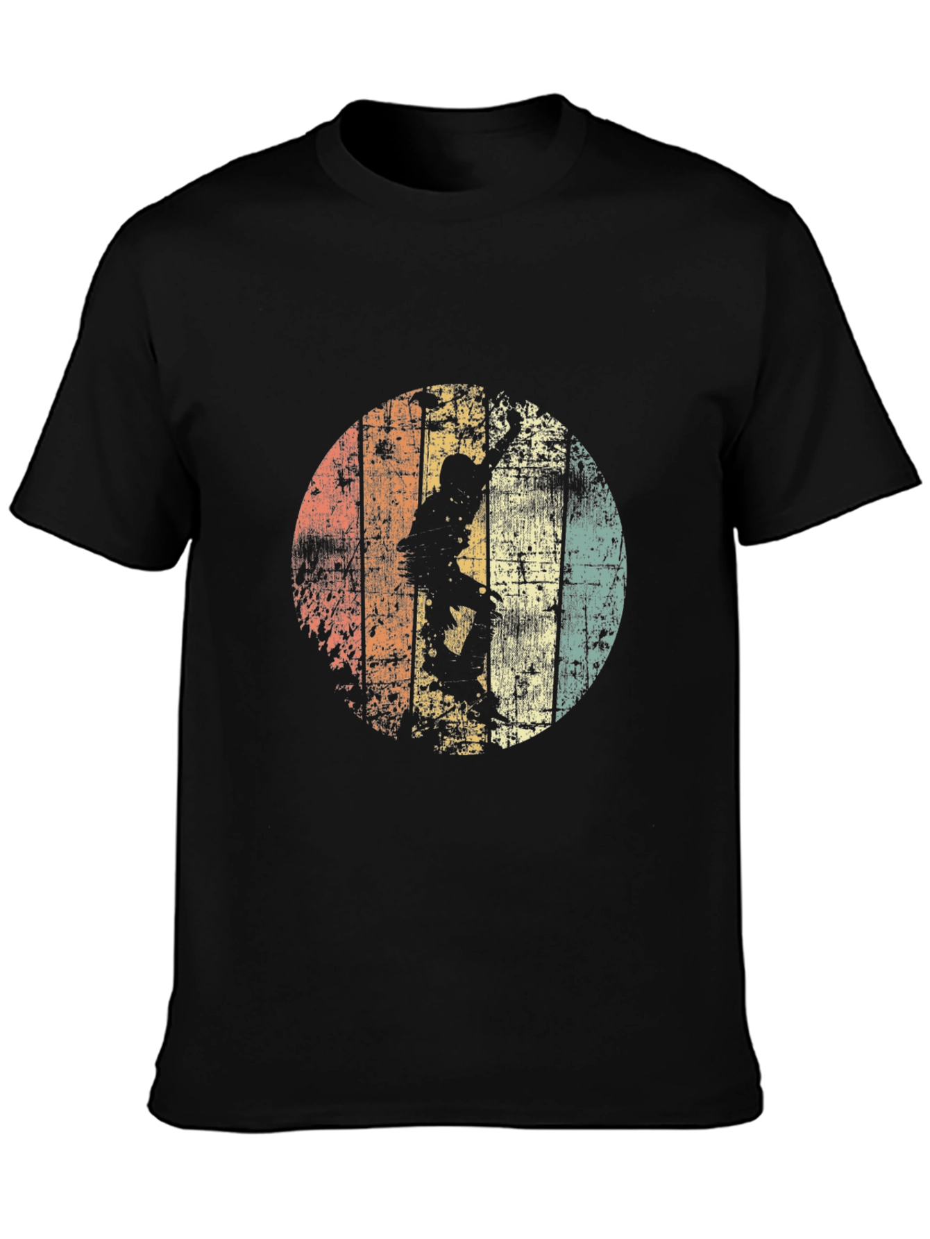 Retro Climber Graphic Tee - Black