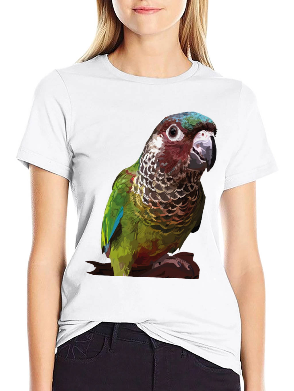 Crimson Bellied Conure Parrot T-Shirt