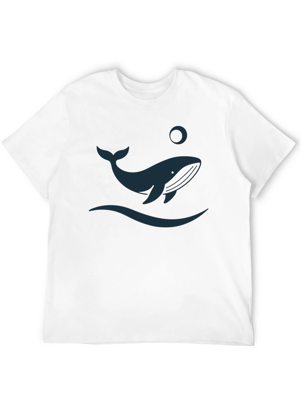 Whale Graphic Tee - Black Casual Shirt