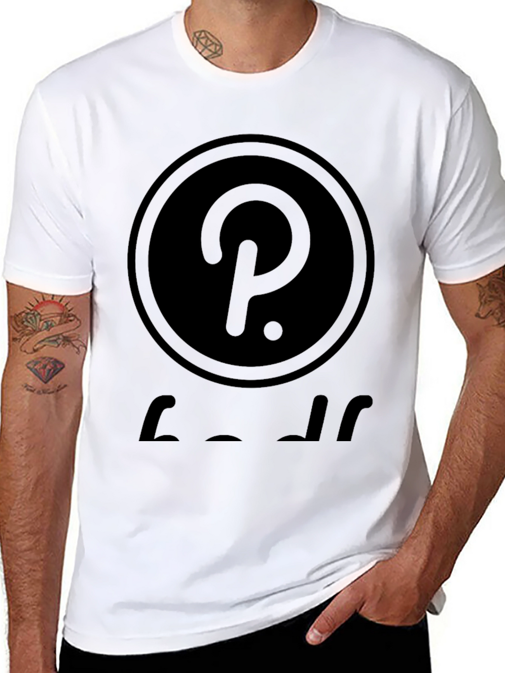 Polkadot Inspired Black T-Shirt