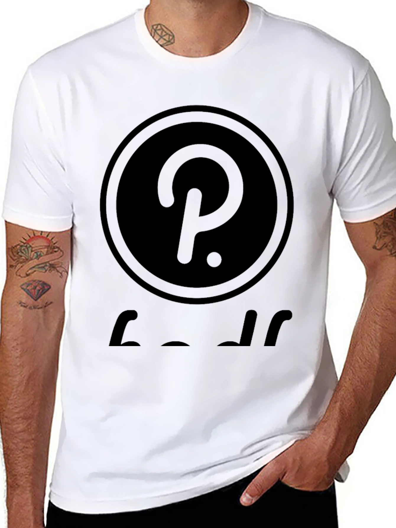 Polkadot Inspired Black T-Shirt