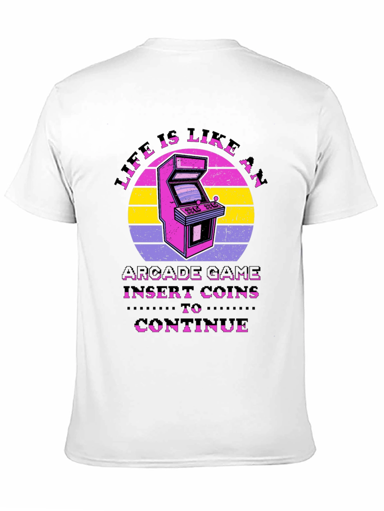 Life is Like an Arcade Game Black T-Shirt