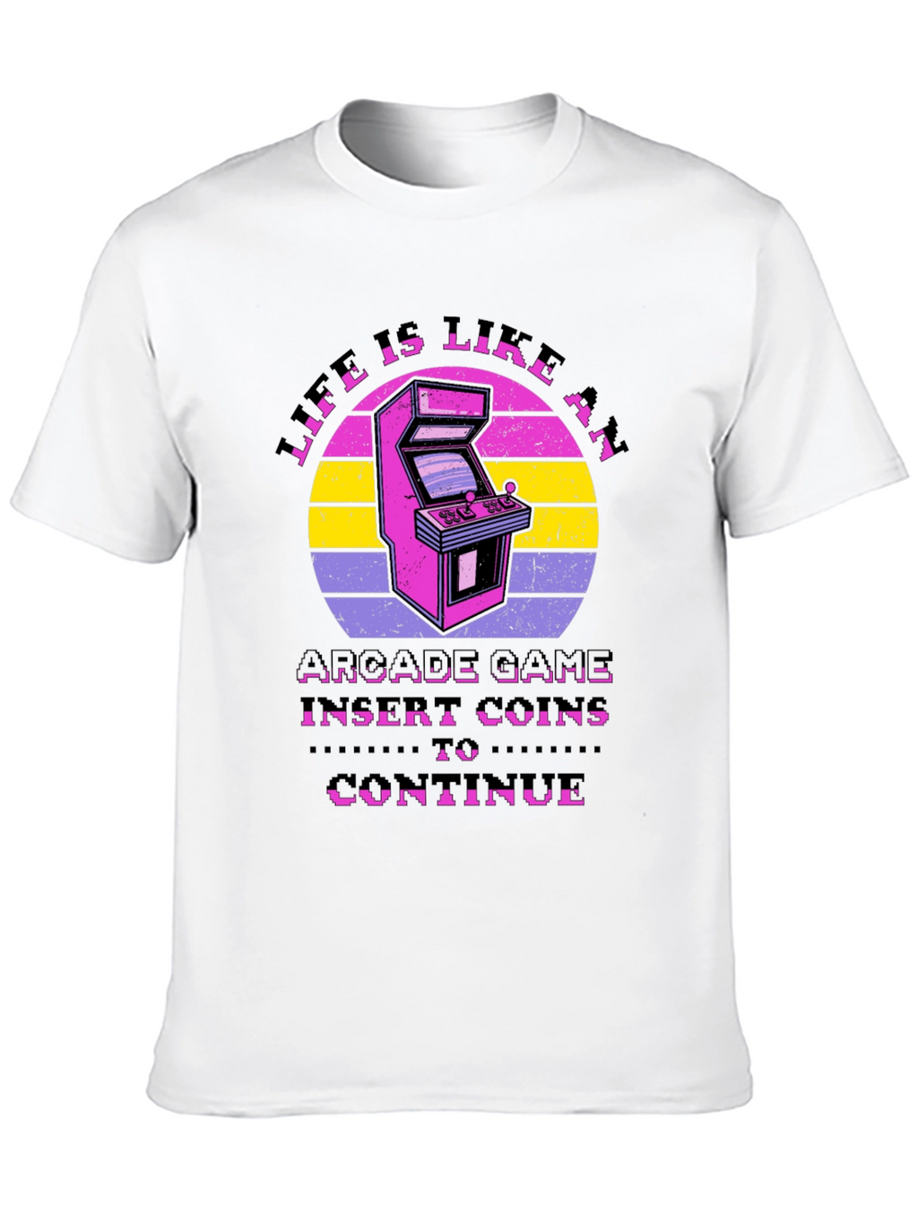 Life is Like an Arcade Game Black T-Shirt