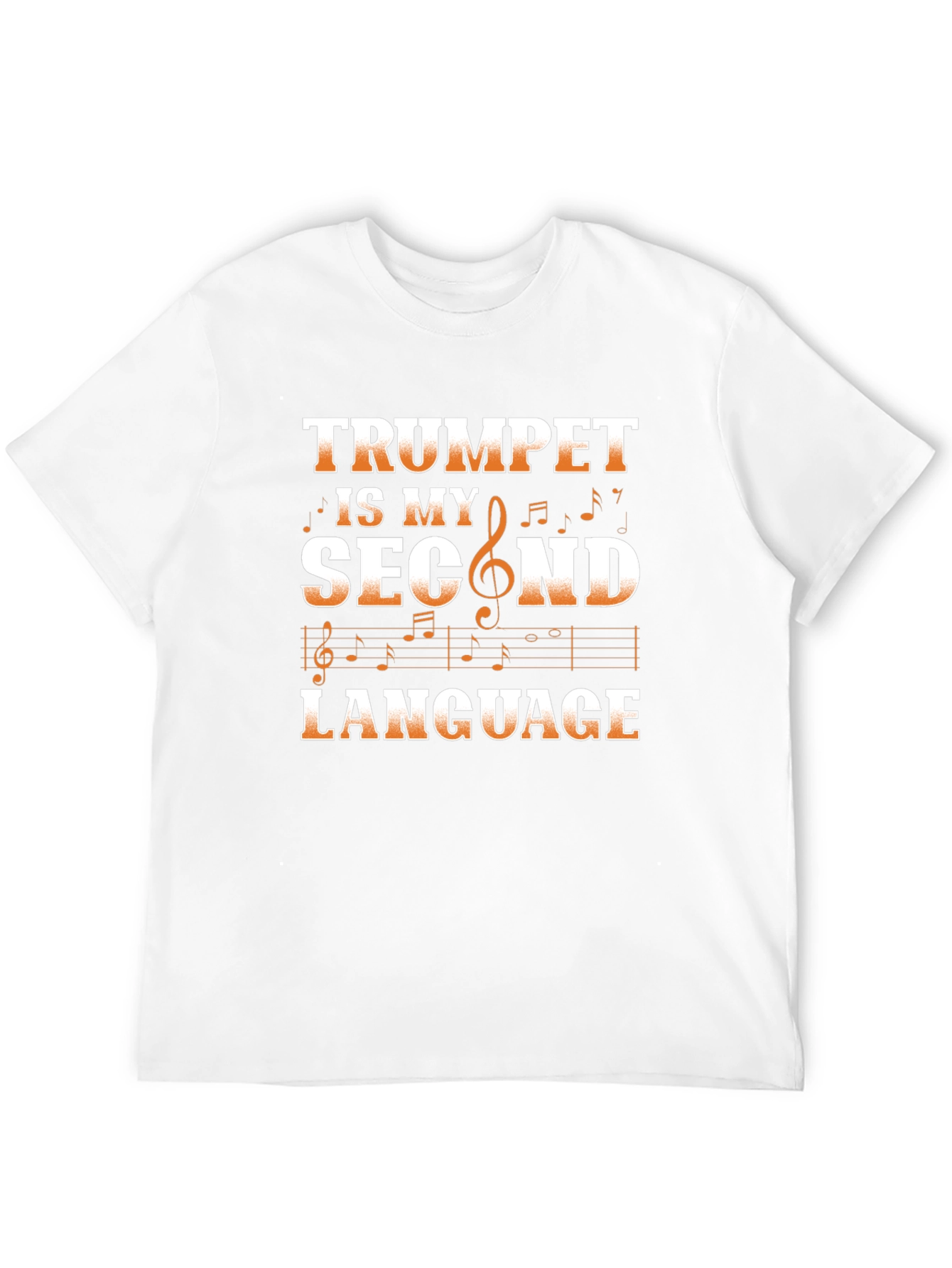 Trumpet is My Second Language Graphic Tee