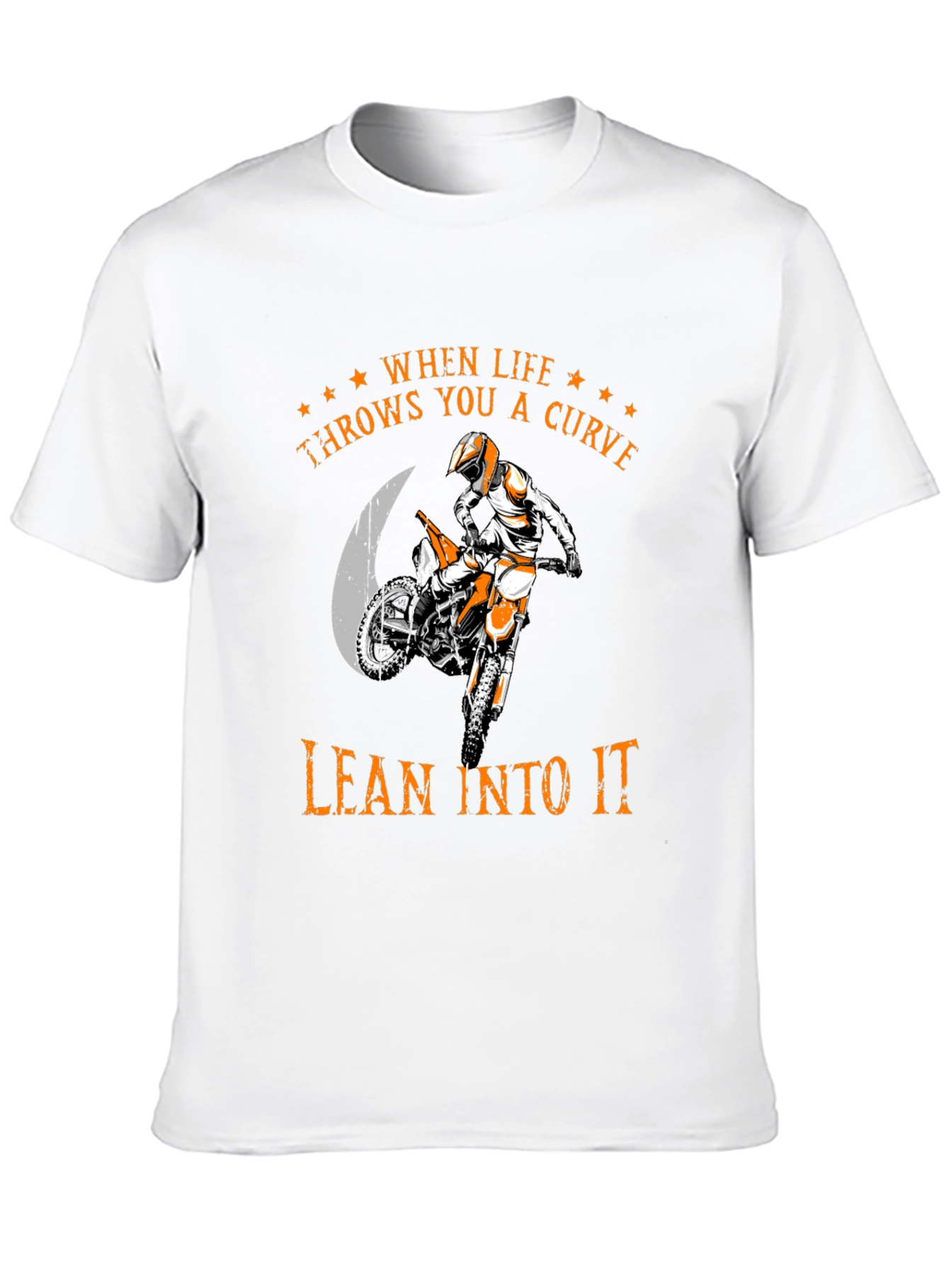 Lean Into It T-Shirt | Motocross Rider Tee