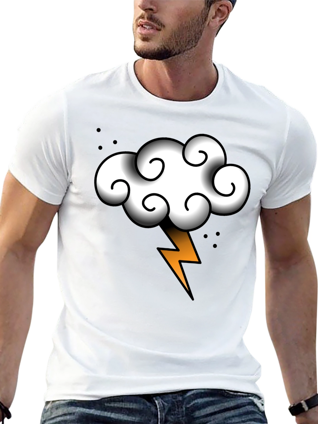 Thunder Cloud T-Shirt - Stormy Weather Style