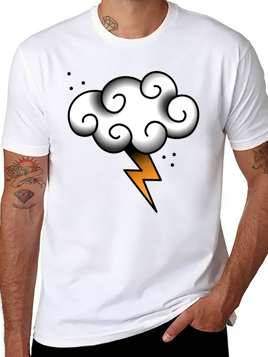Thunder Cloud T-Shirt - Stormy Weather Style